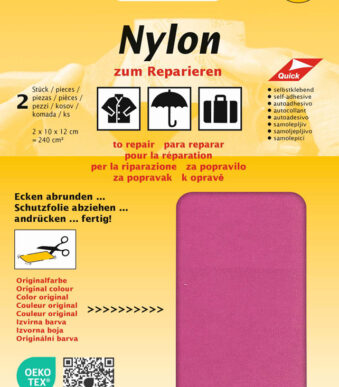 Zelfklevende nylon-reparatielappen, roze
