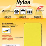 Kleefstrepen nylon, zelfklevend, geel