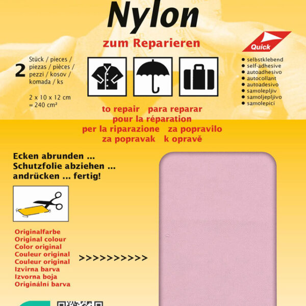 Zelfklevende nylon-reparatiestukken, roze