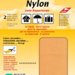 Nylon-reparatiestukken, zelfklevend, abrikooskleur