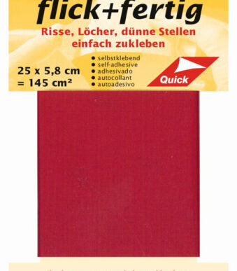 Kleiber Set voor het repareren van scheuren en gaten, helderrood