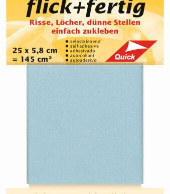 IJsblauwe snelreparatieset.