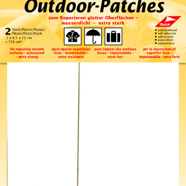 Buitenpleisters, zelfklevend, 65 x 120 mm, wit