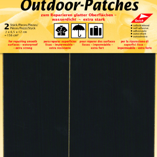 Buitenplakken, zelfklevend, 65 x 120 mm, zwart