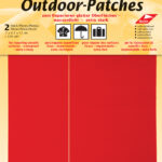 Outdoor-kleefpleisters, rood, 65 x 120 mm