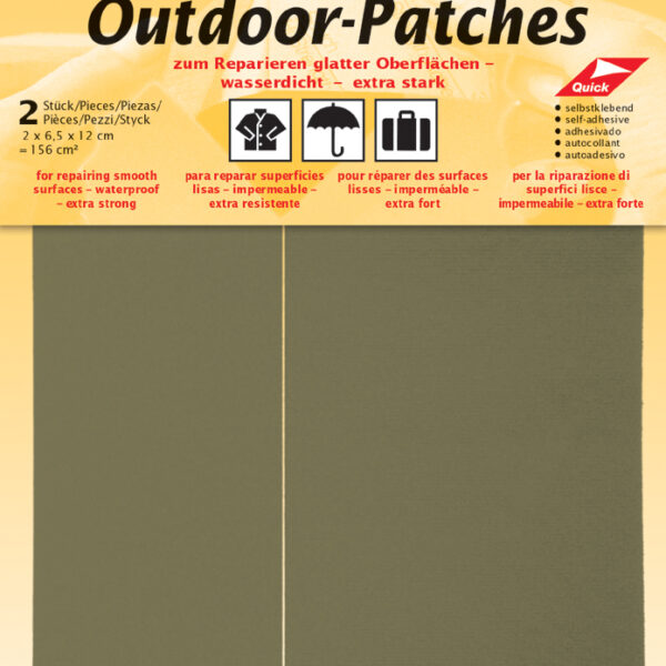 Buitenreparatielappen, zelfklevend, 65 x 120 mm, beige