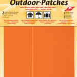 Buitenpleisters, zelfklevend, 65 x 120 mm, neonkleur