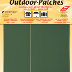 Buitenlap plakkers, zelfklevend, 65 x 120 mm, kakikleur