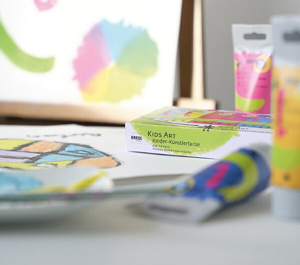 Kleurset voor kinderen, 8 tubes van 20 ml.