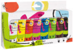 Kleurset voor kinderen, 8 tubes van 20 ml.