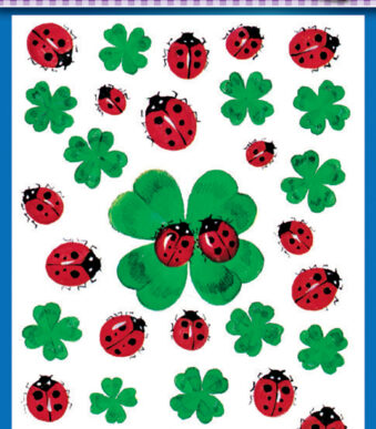 Avery Vormgevende Stickers 'Lieveheersbeestjes & Klavertjes'