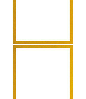 Huishoudelijke Etiketten, Gouden Rand, 50 x 50 mm