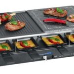 Raclette-grill met hete steen