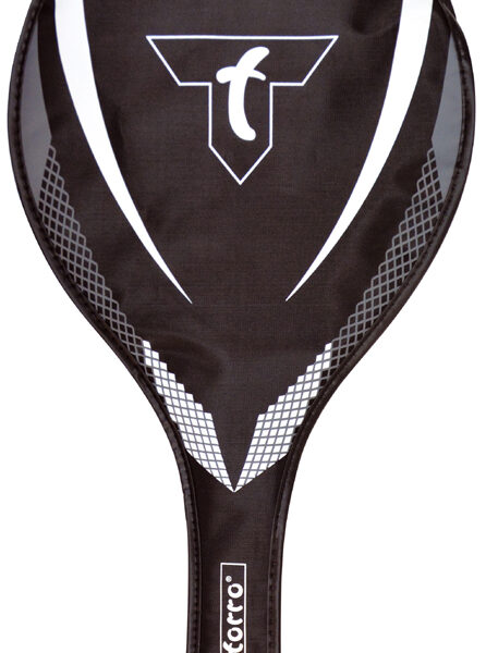Talbot 3/4 badmintonrakettas, zwart/wit.