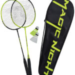 Nachtbadmintonset met verlichting