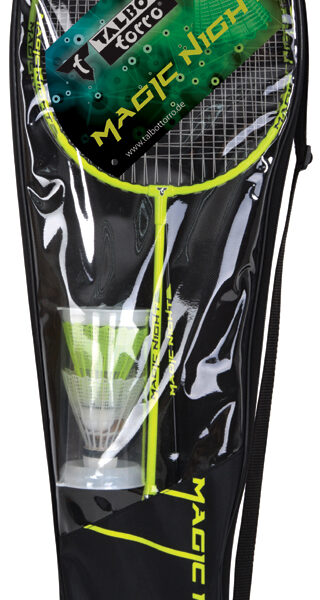 Nachtbadmintonset met verlichting