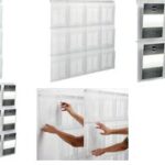 Wanddisplaysysteem 'de bedaarde', 6 x A4-formaat staand, kristalhelder