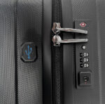 Tweeledige reis- en werktrolley, zwart