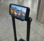 Tweeledige reis- en werktrolley, zwart