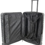 Reistrolley uit 50% gerecycled ABS, maat L, zwart