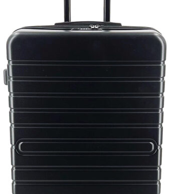 Reistrolley uit 50% gerecycled ABS, maat L, zwart