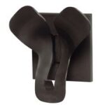 UniLUX drievoudige garderobehaak, zwart