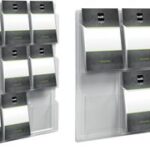 Wandpresentatiesysteem, 9 vakken voor A4-formaat, kristalhelder