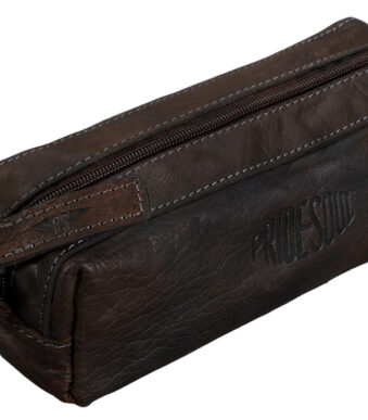 Leren penhouder, donkerbruin