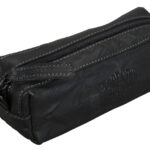 Leren penhouder, zwart