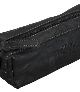 Leren penhouder, zwart