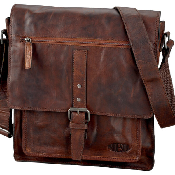 Leren crossbodytas 'ETHAN', bruin.
