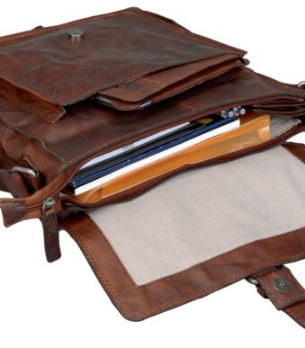 Leren crossbodytas 'ETHAN', bruin.