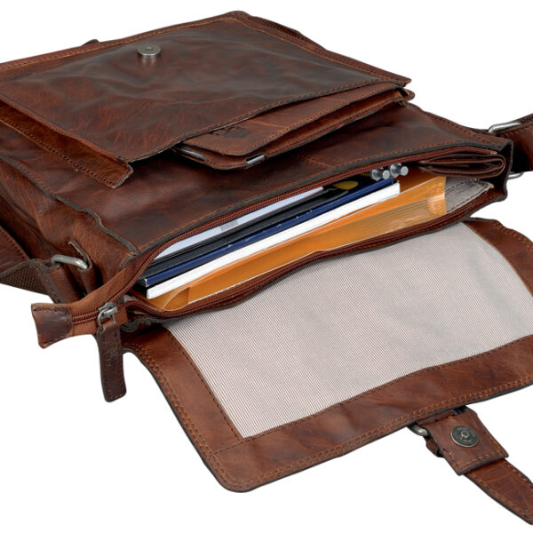 Leren crossbodytas 'ETHAN', bruin.