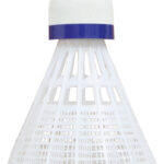 Badmintonshuttle Midi Tech 350, wit/blauw