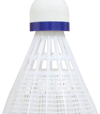 Badmintonshuttle Midi Tech 350, wit/blauw