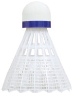 Badmintonshuttle Midi Tech 350, wit/blauw