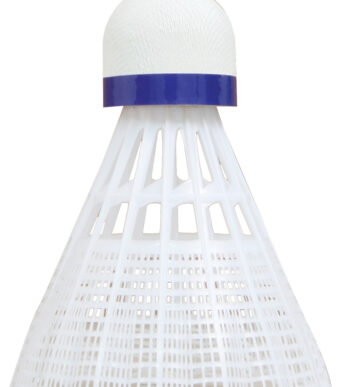 Badmintonshuttle Midi Tech 350, wit/blauw