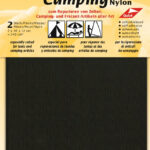 Zelflklevende nylon-reparatievellen voor tenten, bruin