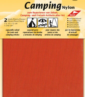 Zelfklevende nylon campergereedschapsreparatielappen, oranje