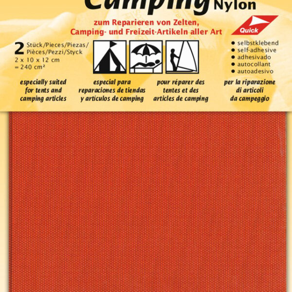 Zelfklevende nylon campergereedschapsreparatielappen, oranje