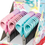 Maped Softgrip Pastelkleuren Schaar, rond, display 24 stuks