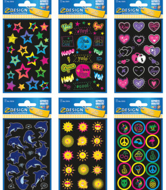 Avery ZDesign Kinderetiketten 'Neon', Assortiment