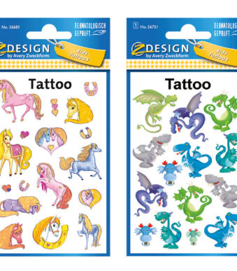 Avery Assortiment Kids Tijdelijke Tatoeages