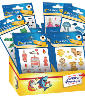 Avery Kinderpapier met glitters, Assortiment