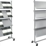 Mobiel presentatierek voor 12 x A4-formaat