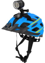 LED-fietslampje op accu voor op de helm