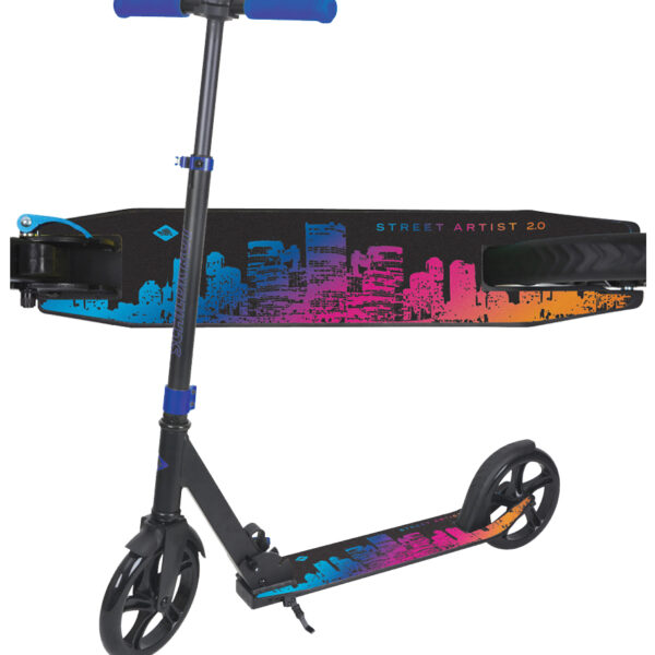 Steppen City Step Straatkunstenaar 2.0, blauw