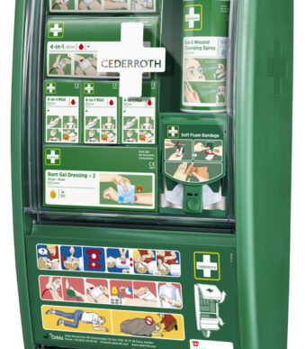 Cederroth Eerste-hulppost, uitgerust