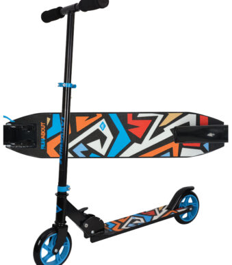 Kinder step/loopfiets City Scooter Runabout, blauw