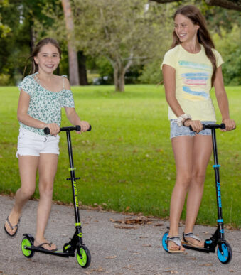 Kinder step/loopfiets City Scooter Runabout, blauw